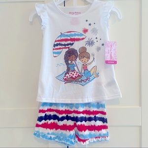 Tommy Bahama Toddler Girls Pajama Set Size 2T